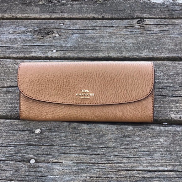Coach Handbags - COACH F59949 Light Saddle XGRAIN Wallet NWT